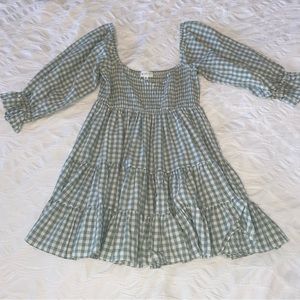 Mable green mini dress